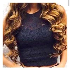 Lace crop top